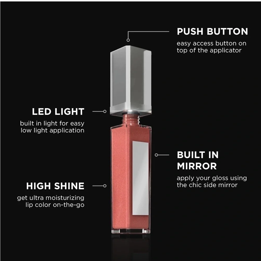 Pure Cosmetics Pure Illumination Lip Gloss - LED-lit Applicator (pouty pink)